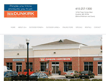 Tablet Screenshot of dunkirkhardware.com